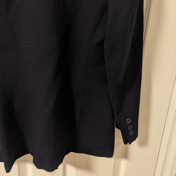 Jones New York Black 100% Worsted Wool Blazer Jacket (Size 6) - Picture 4 of 12